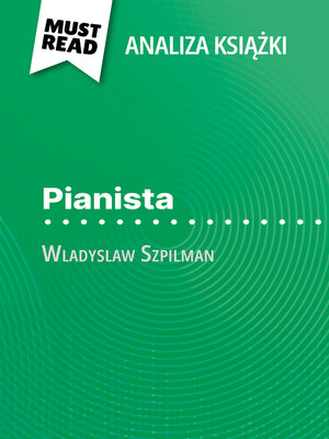 cover image of Pianista książka Wladyslaw Szpilman (Analiza książki)